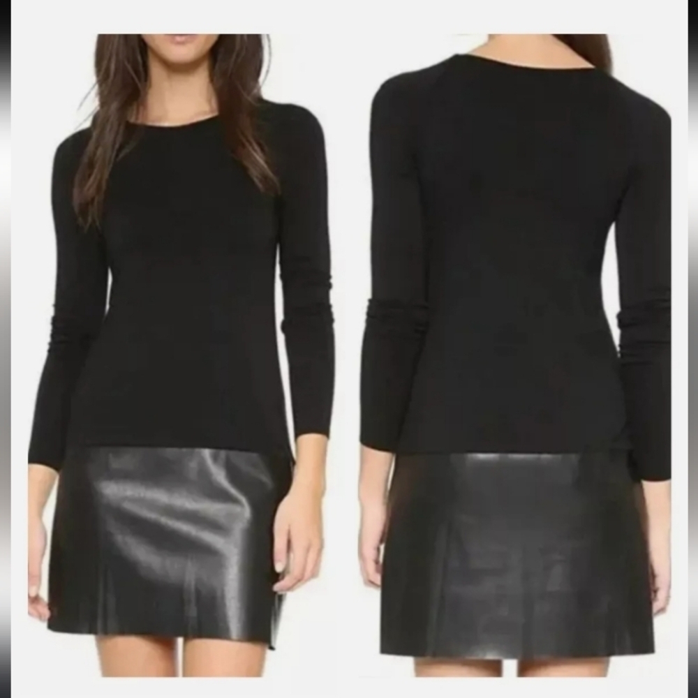 Bailey 44 Sedgwick Vegan Leather Drop Waist Dress